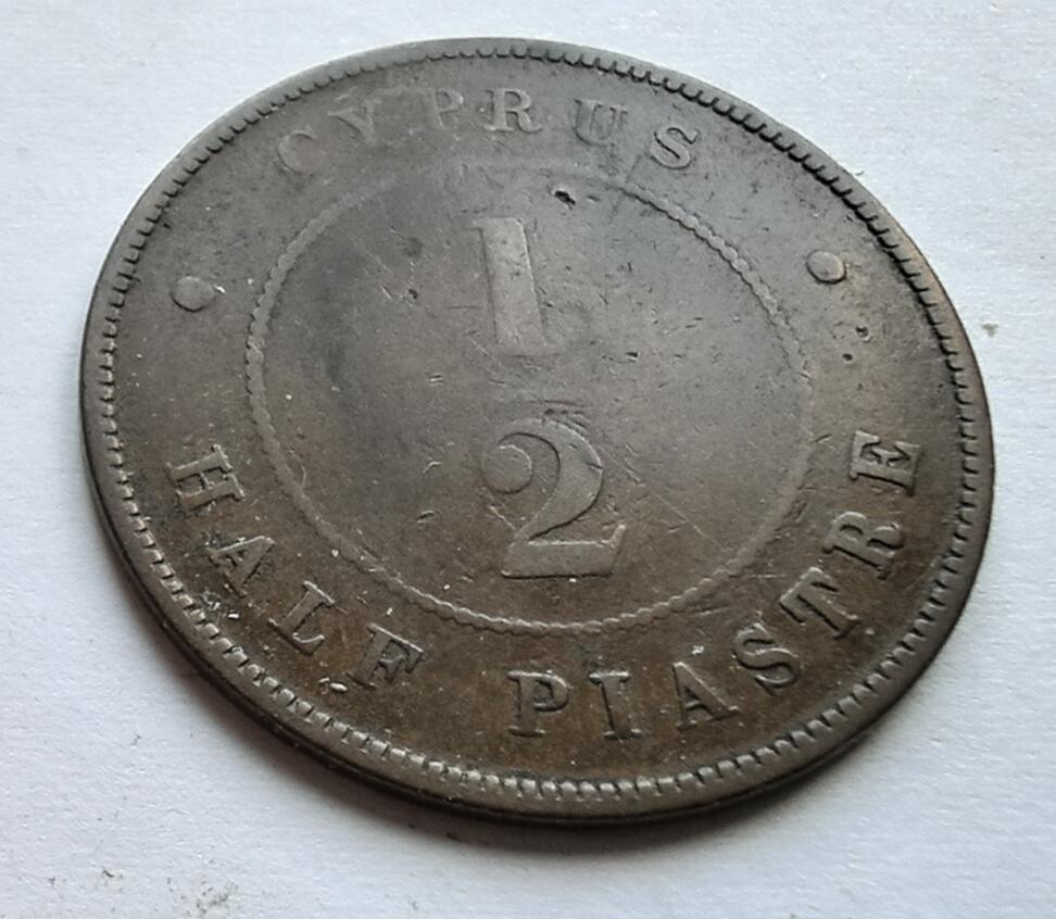 1879年英属塞浦路斯1/2P