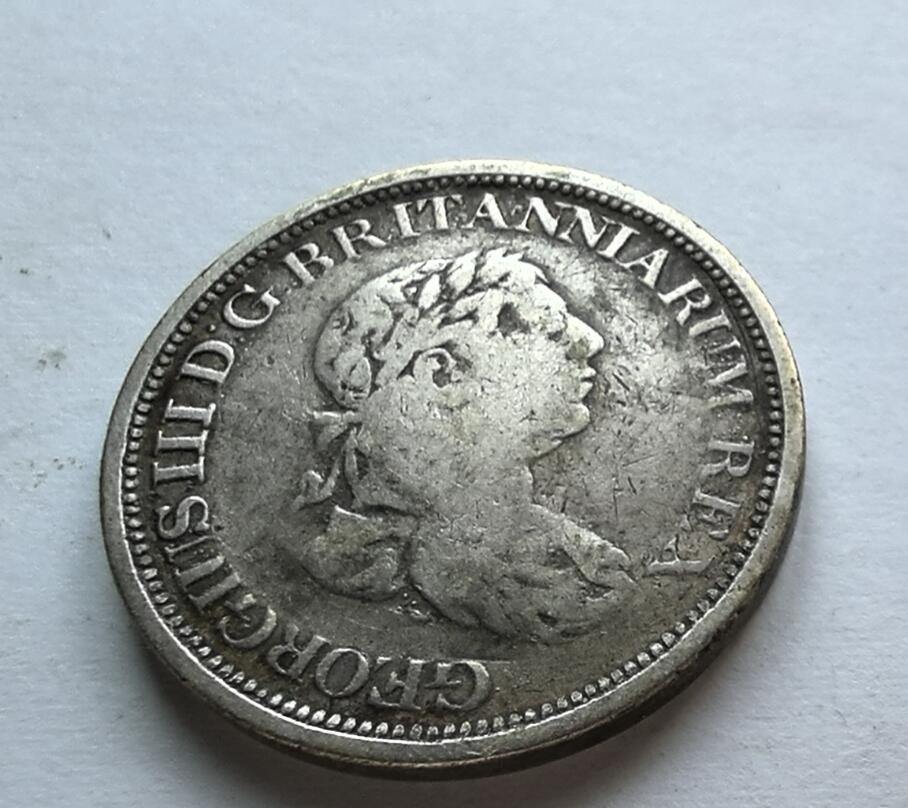 1816年英属德梅利亚和诶斯奎博银币1盾