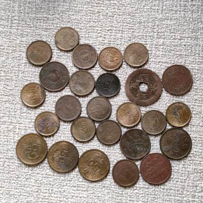 杂项，硬币，纸币 - 25个日本硬币