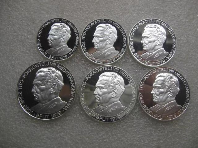 南斯拉夫1978年铁托纪念银币PROOF6枚