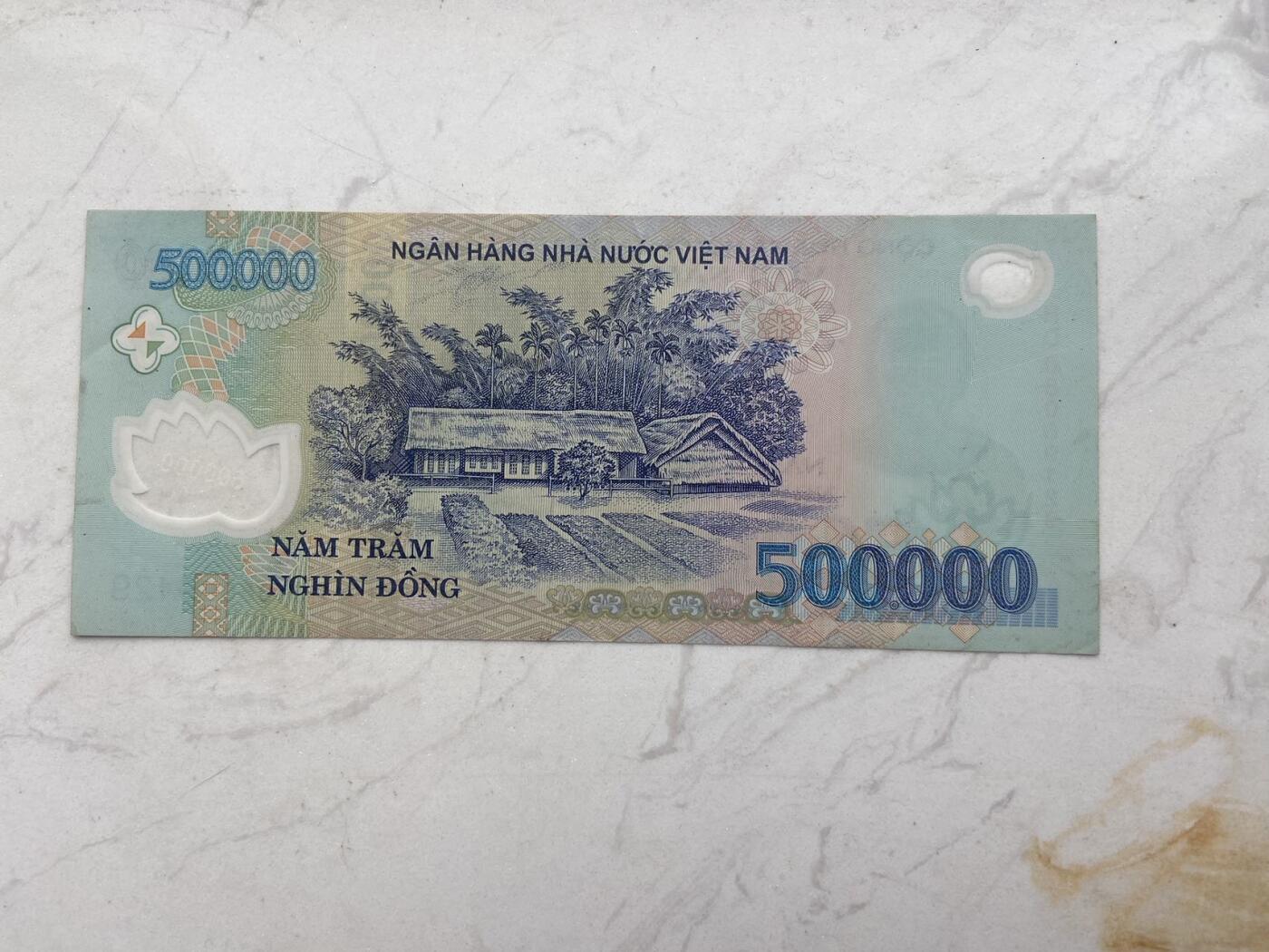 【炜奕收藏】裸钞专场第八期 越南50万越南盾，流通好品