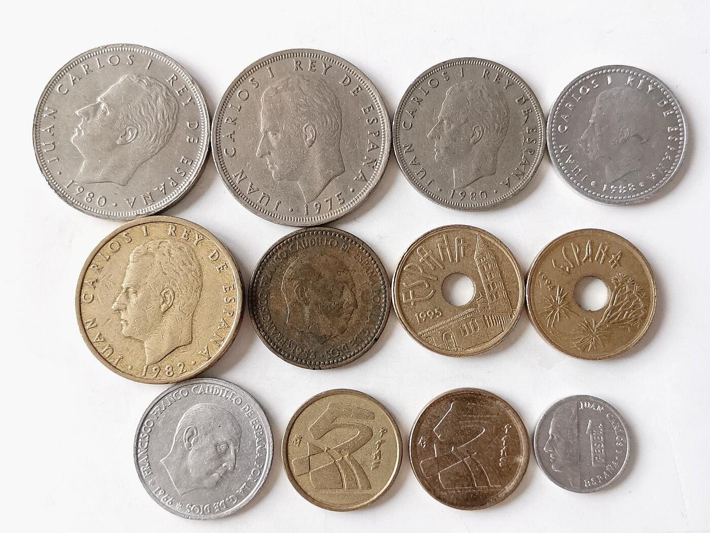 第一海外回流一元起拍收藏 散币专场 第98期 西班牙硬币 12枚