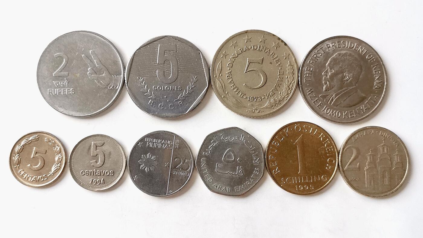 第一海外回流一元起拍收藏 散币专场 第98期 散币一组 10枚