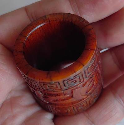 手串，小玉件杂项 牛骨扳指