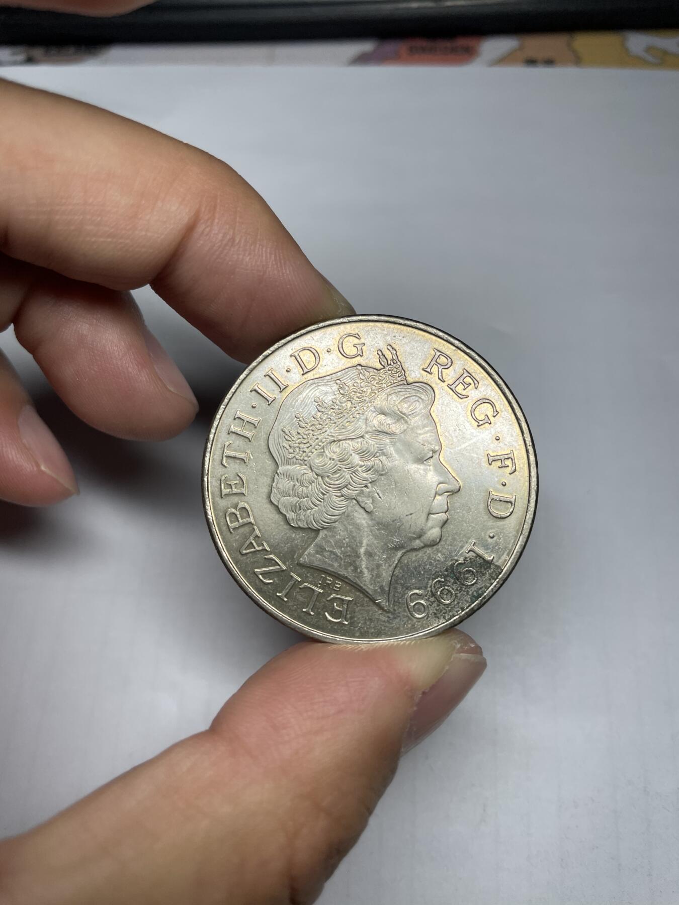 2024年集古藏今外币拍卖第九期-第7场—（总第87拍） 1999年纪念戴安娜5镑