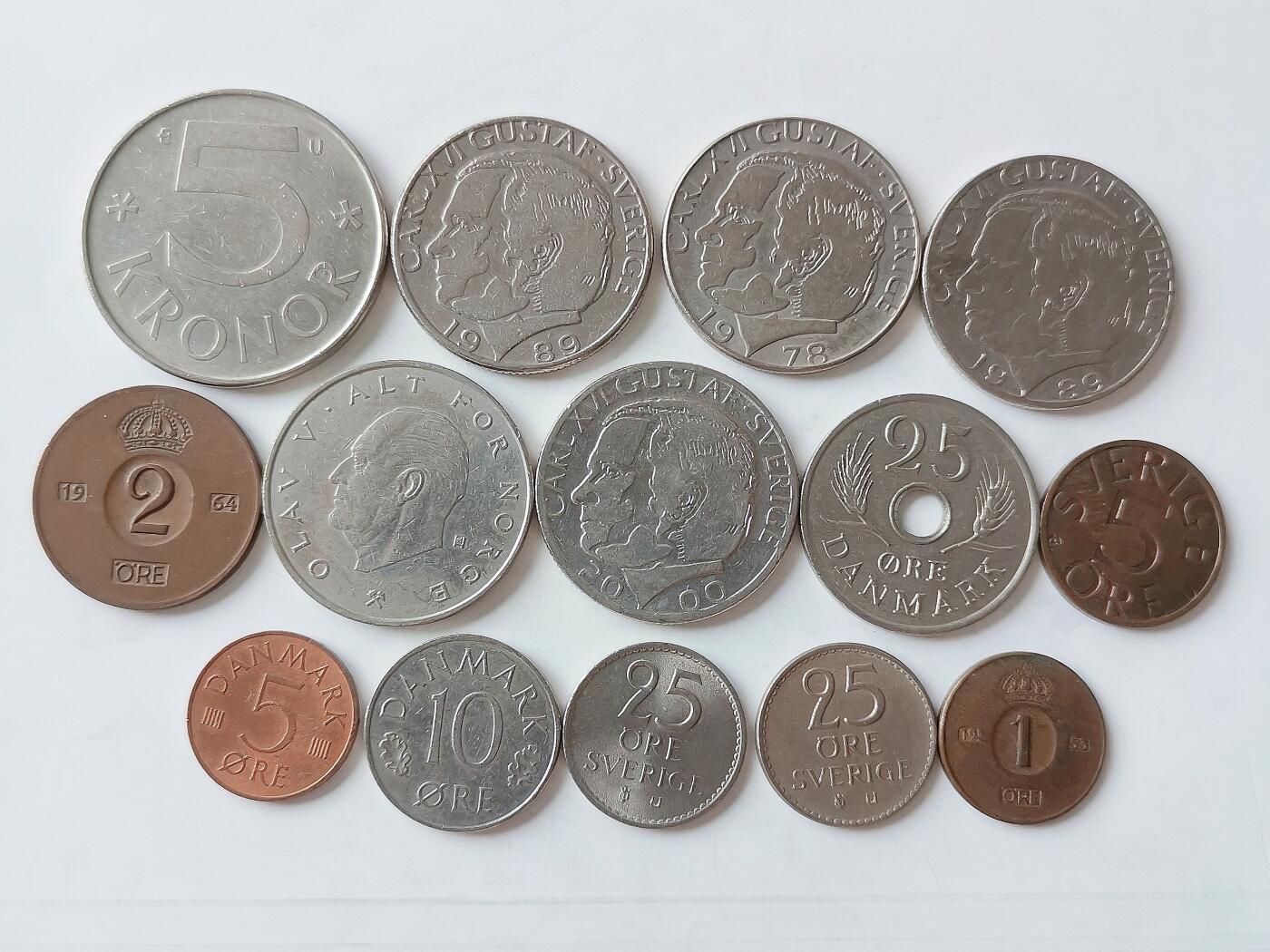 第一海外回流一元起拍收藏 散币专场 第98期 丹麦.瑞典.挪威