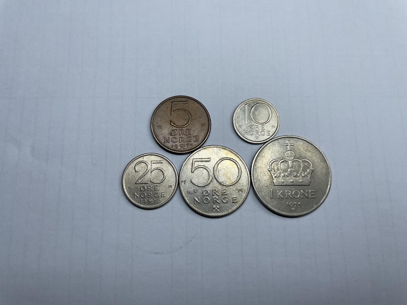 2024年集古藏今外币拍卖第九期-第7场—（总第87拍） 70年代奥拉夫五世5枚