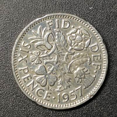 ↓君缘收藏129期☞钱币邮品↓无佣金、可寄存、满10元包邮  - 英国🇬🇧幸运六便士