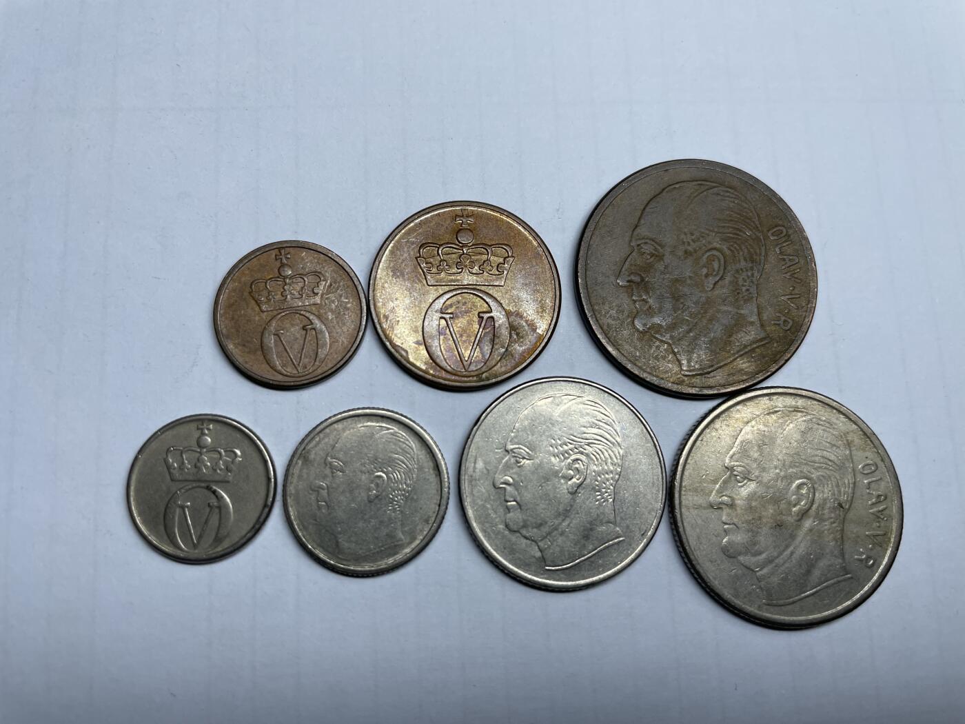 2024年集古藏今外币拍卖第九期-第7场—（总第87拍） 挪威奥拉夫五世动物版7枚