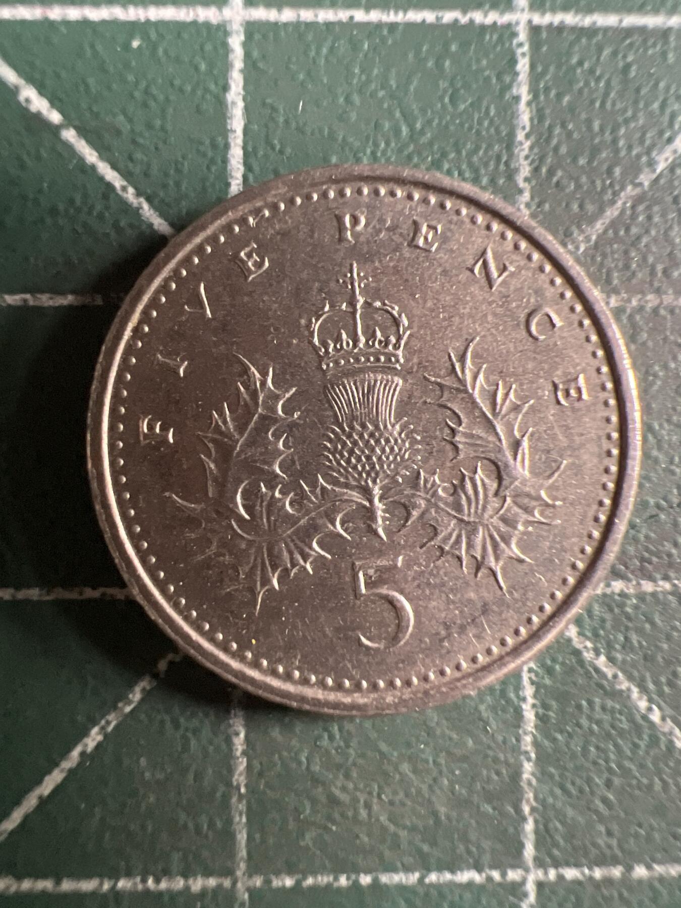 第632期 硬币专场 （无押金，捡漏，全场50包邮，偏远地区除外，接收代拍业务，本店十天发一次货） 英国5便士