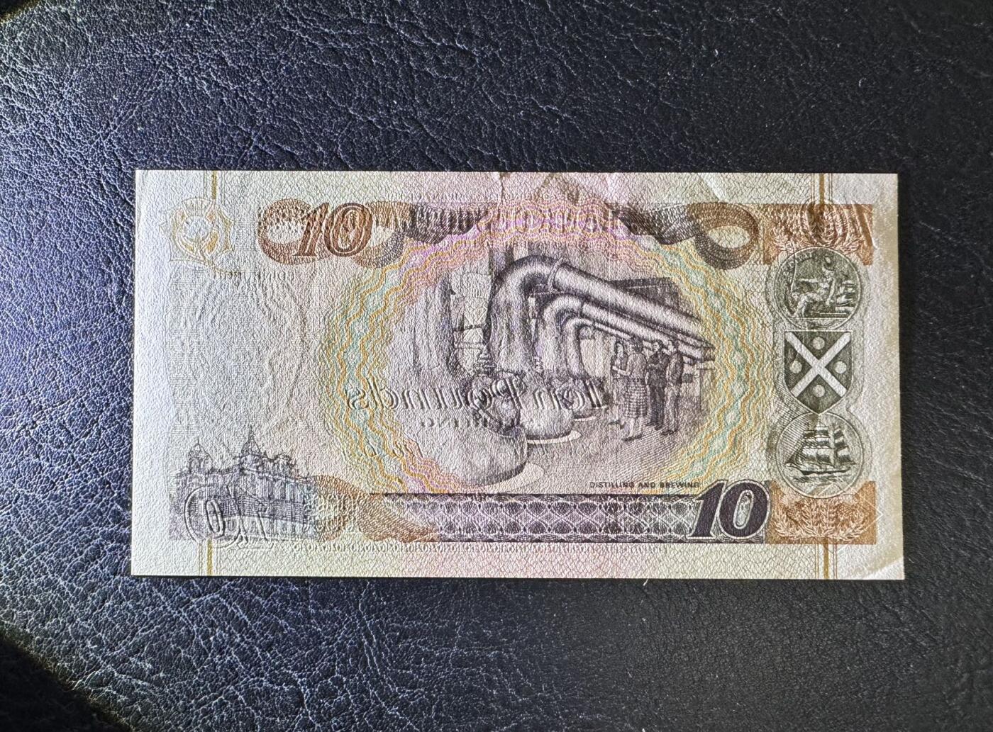 收藏联盟Quantum Auction 第355期拍卖  苏格兰银行1995年10镑 品相UNC- 