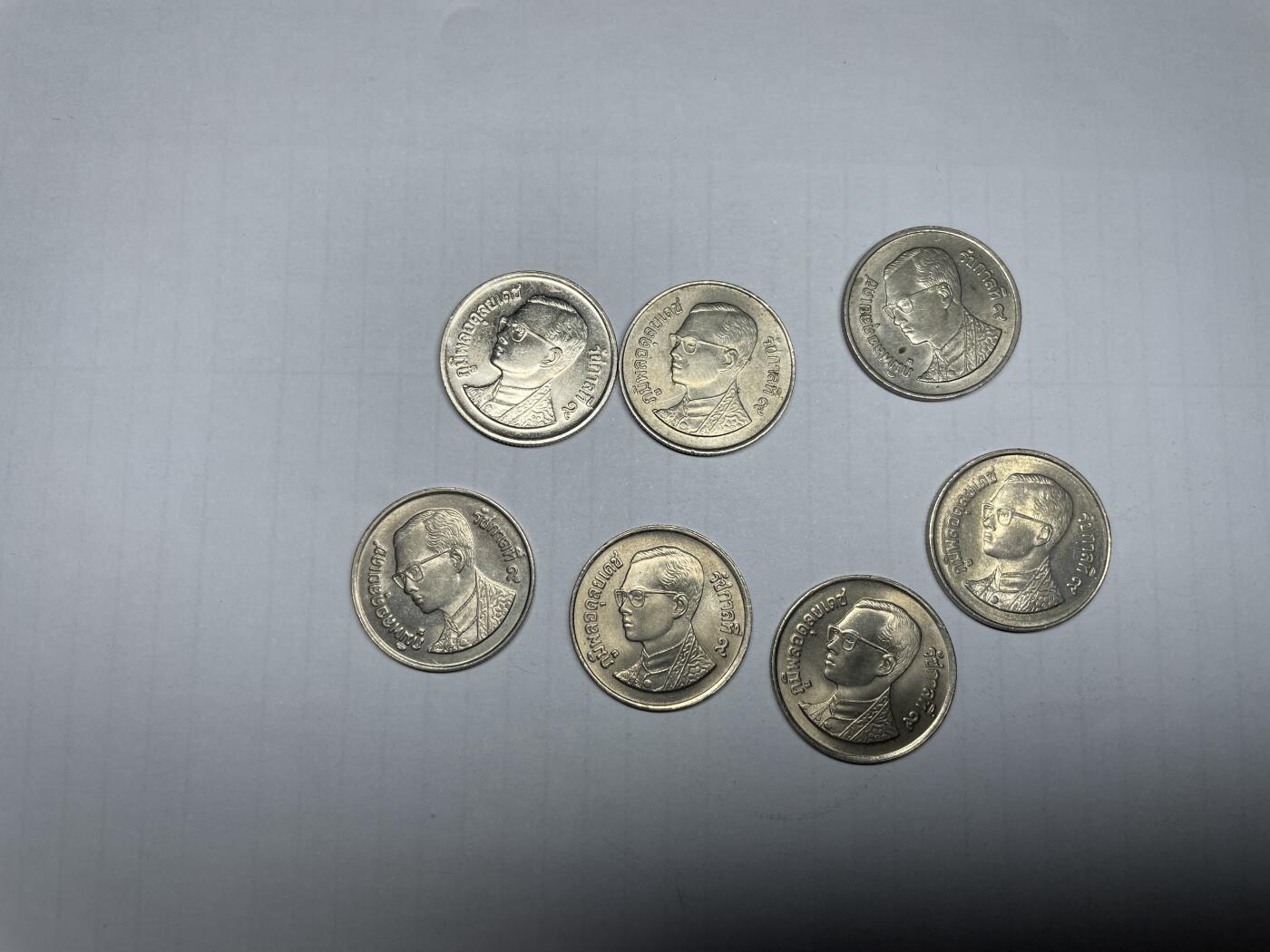 2024年集古藏今外币拍卖第九期-第7场—（总第87拍） 泰国1泰铢7枚