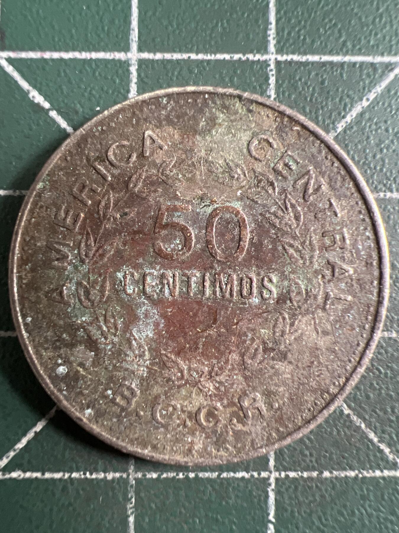 第668期 硬币专场 （无押金，捡漏，全场50包邮，偏远地区除外，接收代拍业务，本店十天发一次货） 哥斯达黎加50分 1976年