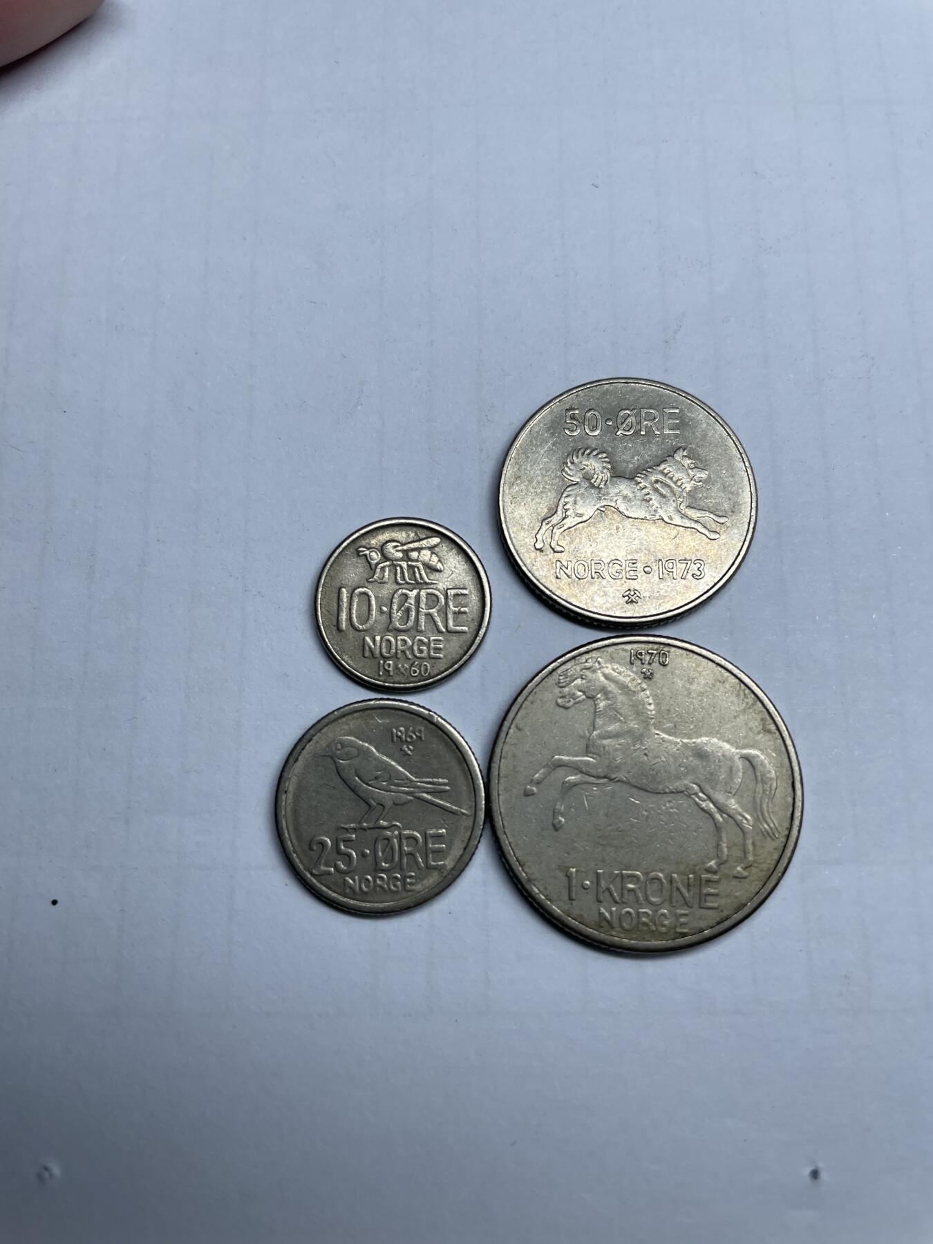 2024年集古藏今外币拍卖第九期-第7场—（总第87拍） 挪威奥拉夫五世动物版7枚