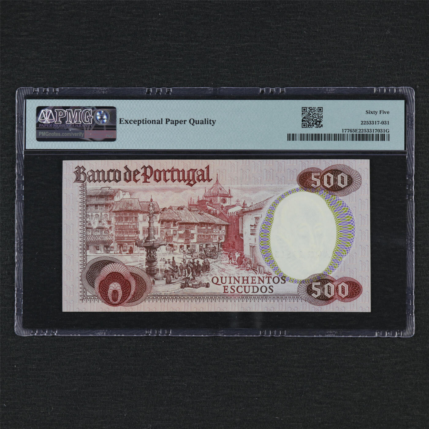 【亘邦集藏】第193期拍卖 1979年 葡萄牙500埃斯库多 PMG 65EPQ AQG16815