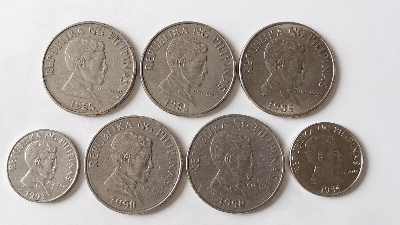 第一海外回流一元起拍收藏 散币专场 第98期 菲律宾1比索水牛版 大小版