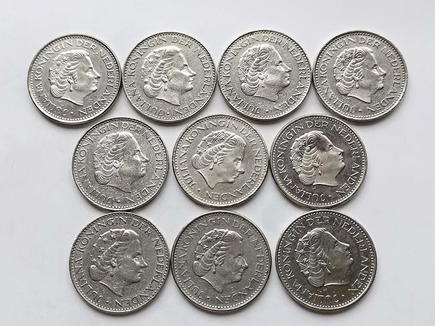 第一海外回流一元起拍收藏 散币专场 第98期 荷兰1盾 10枚