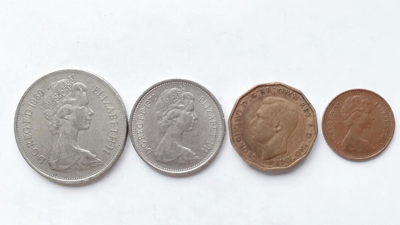 第一海外回流一元起拍收藏 散币专场 第98期 英国硬币4枚