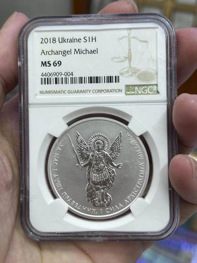 大中华拍卖第745期 - 2018乌克兰大天使迈克尔 1盎司银币
