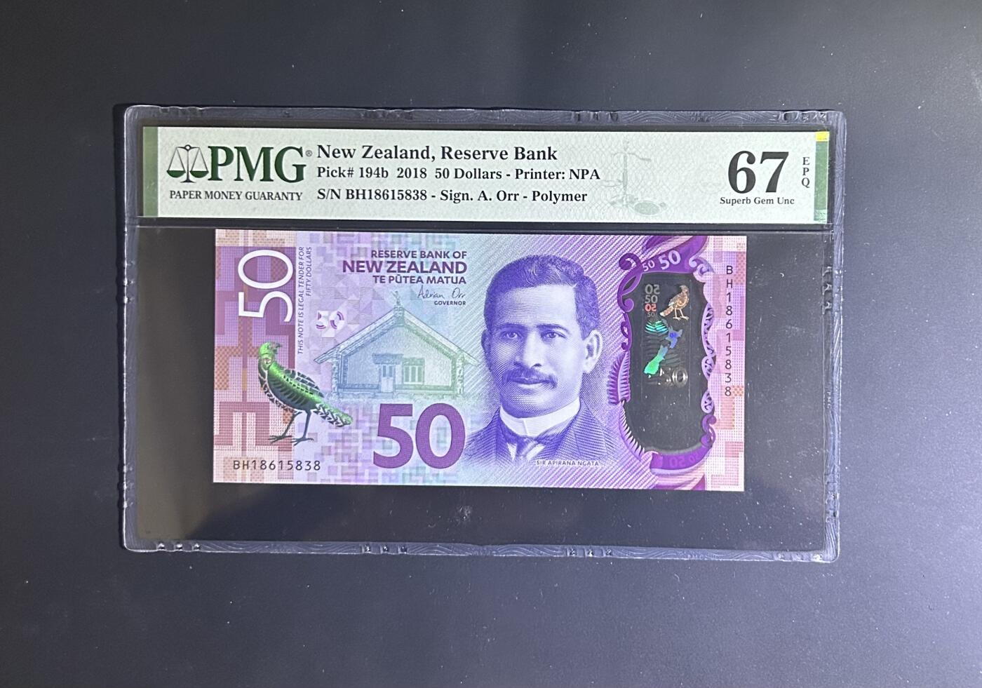 【丑猫0629】今晚7点整，自动快拍 18年新西兰50(无47尾8)