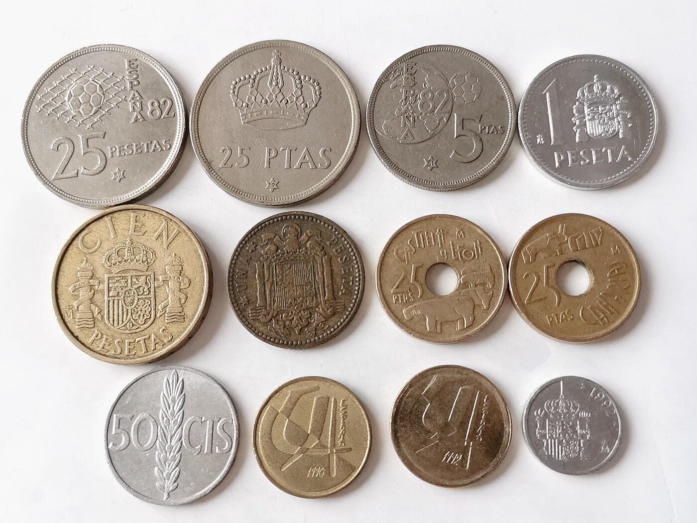 第一海外回流一元起拍收藏 散币专场 第98期 西班牙硬币 12枚