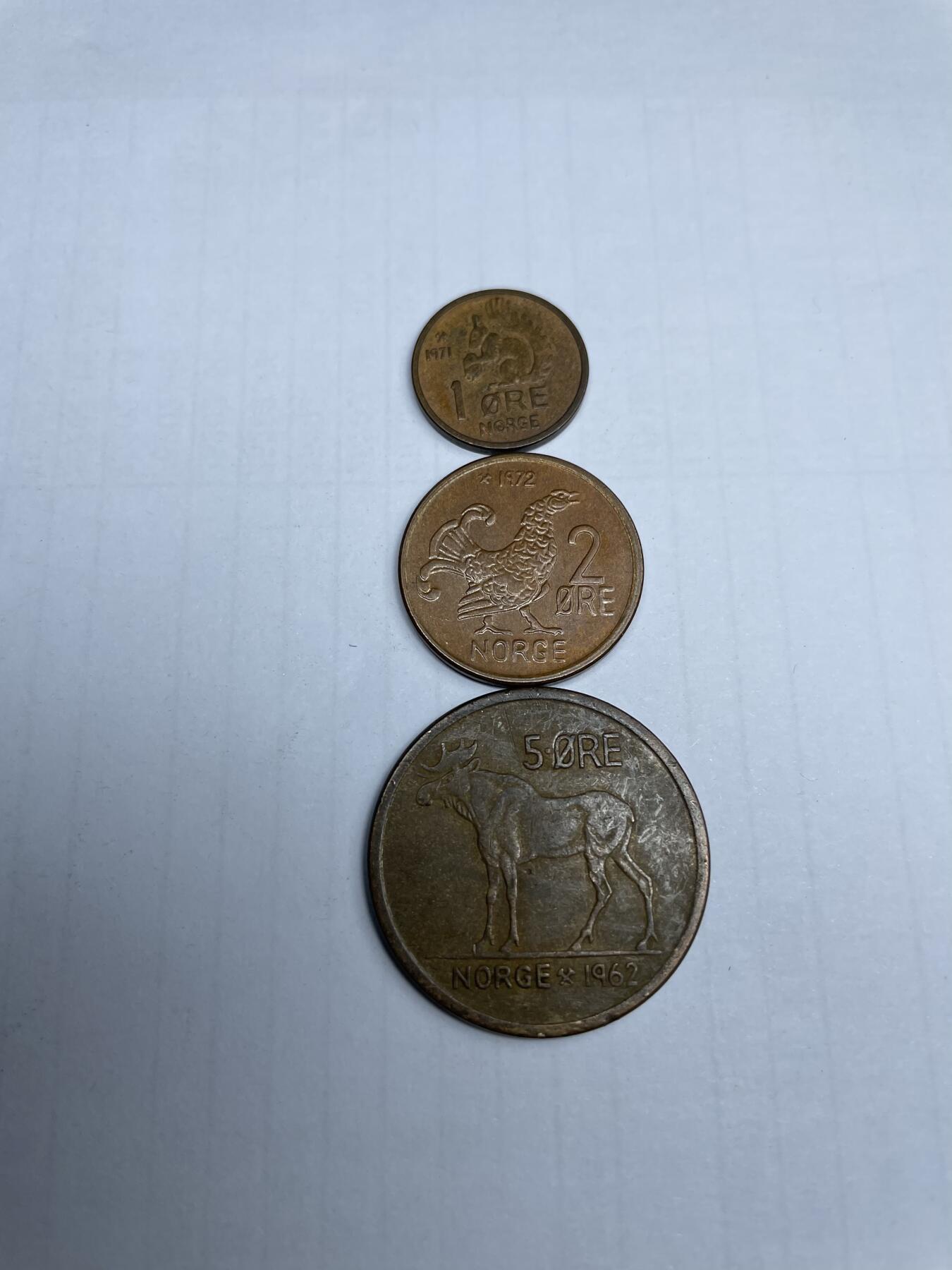 2024年集古藏今外币拍卖第九期-第7场—（总第87拍） 挪威奥拉夫五世动物版7枚