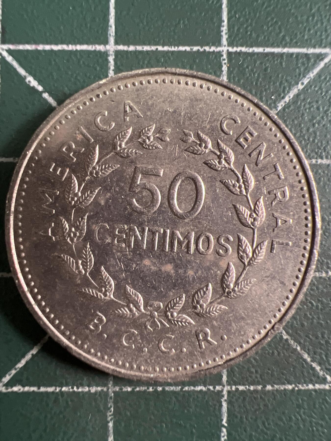 第649期 硬币专场 （无押金，捡漏，全场50包邮，偏远地区除外，接收代拍业务，本店十天发一次货） 哥斯达黎加50分 1978年