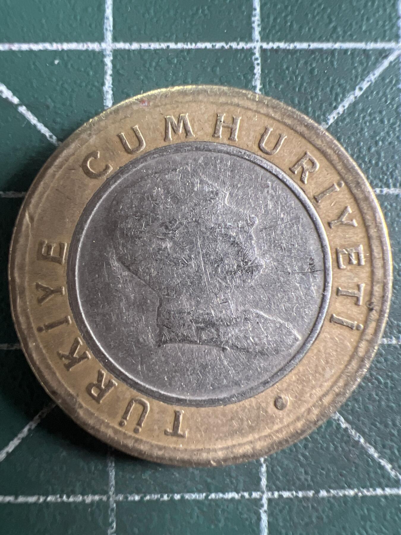 第632期 硬币专场 （无押金，捡漏，全场50包邮，偏远地区除外，接收代拍业务，本店十天发一次货） 土耳其50库鲁 双色币