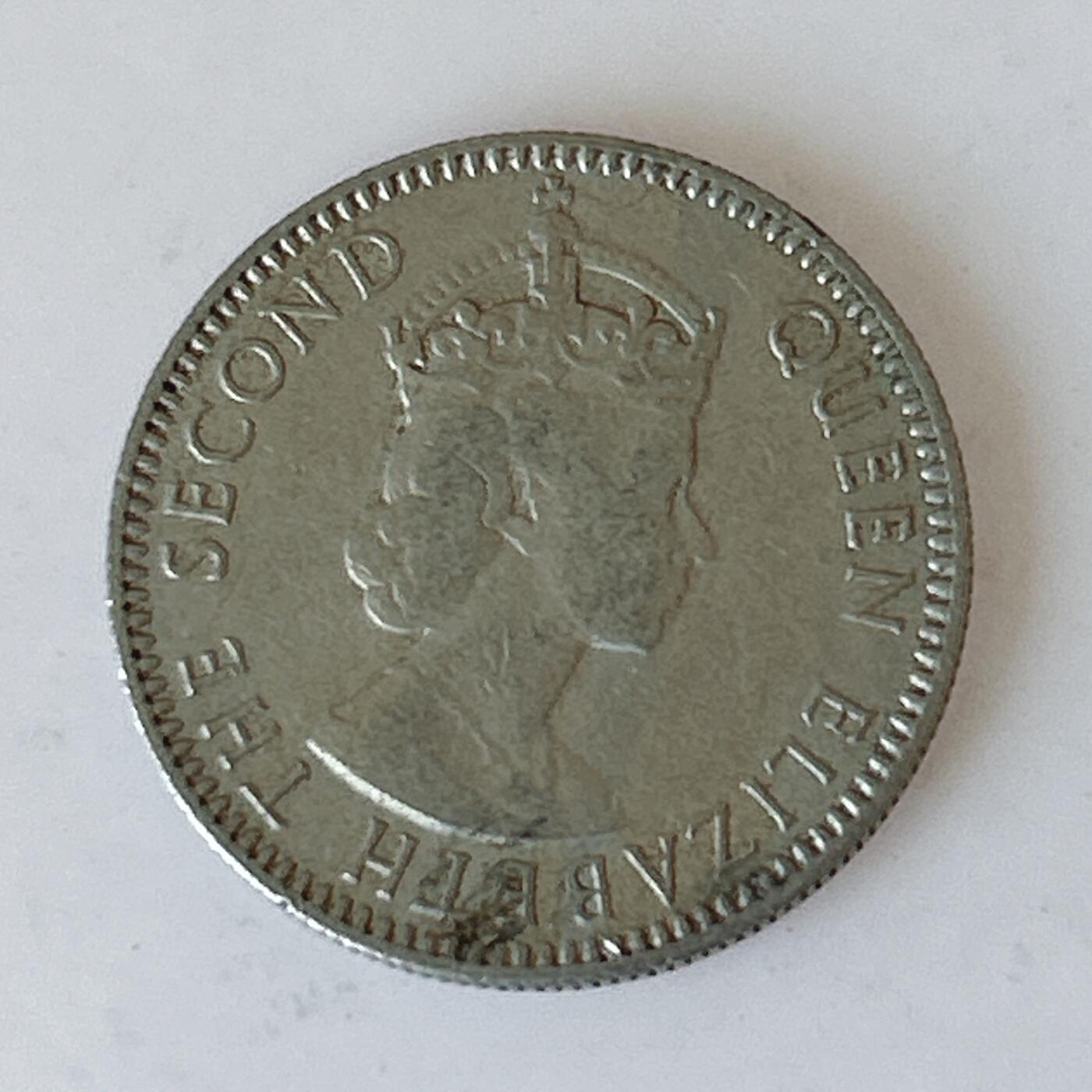 海外回流1元起拍小铺 各国钱币散币场 第12期 1960年英属毛里求斯25分1/4卢比