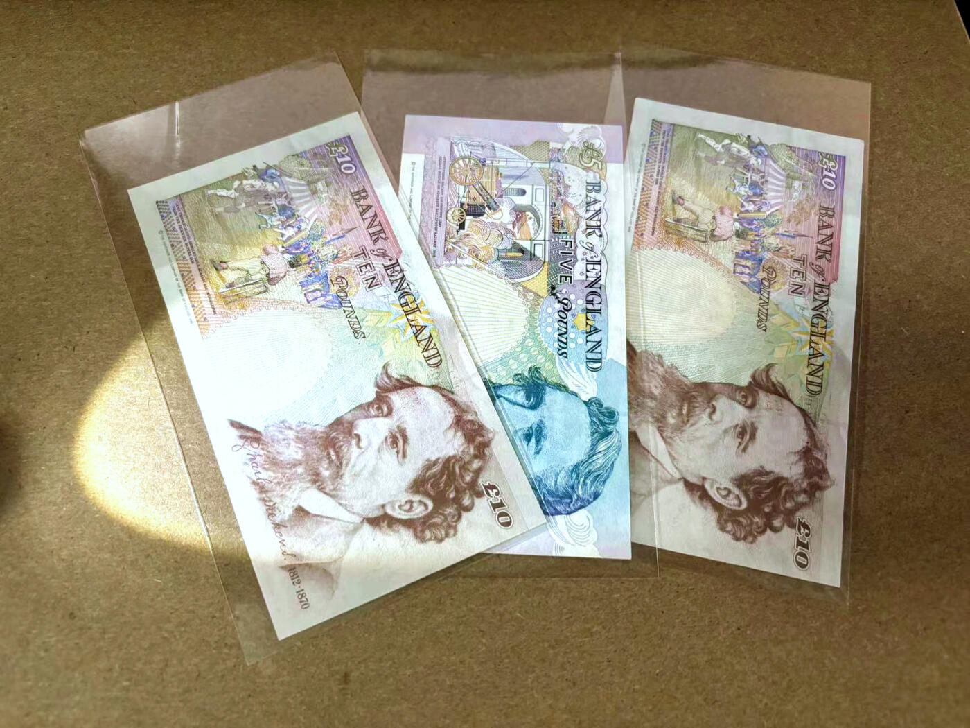 【Blue Auction】✨世界纸币精拍第495期【精】 【一组3张】英国 E序列5-10镑一组 AU/UNC-