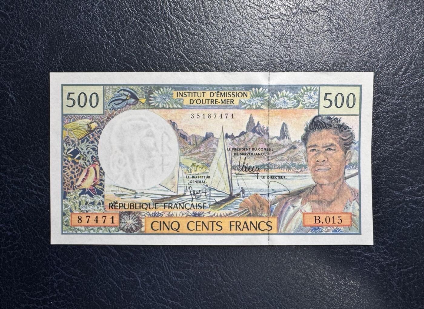 收藏联盟Quantum Auction 第355期拍卖  法属太平洋1992-2012年500法郎 品相全新UNC