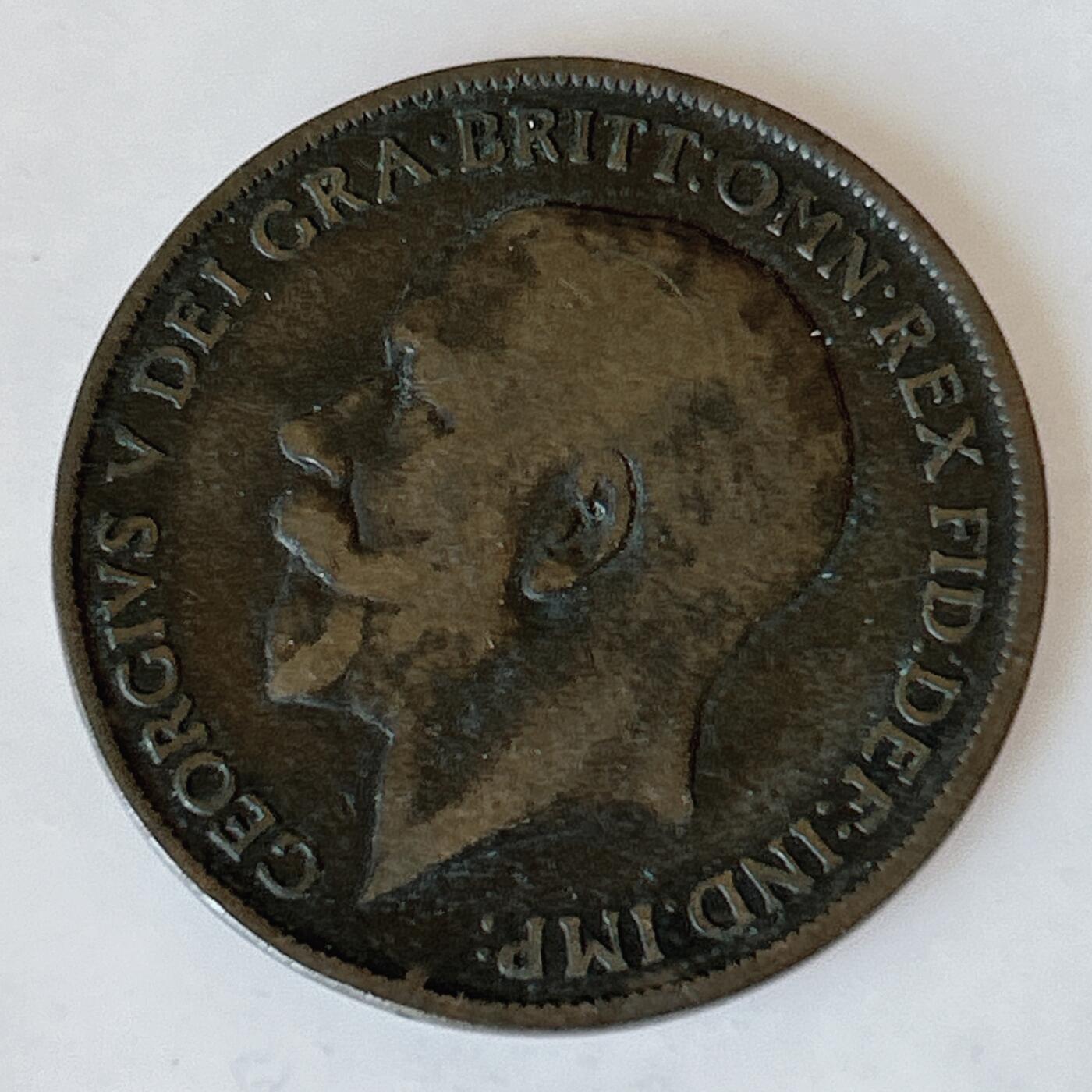 海外回流1元起拍小铺 各国钱币散币场 第12期 英国1911年1便士老铜币 乔治五世