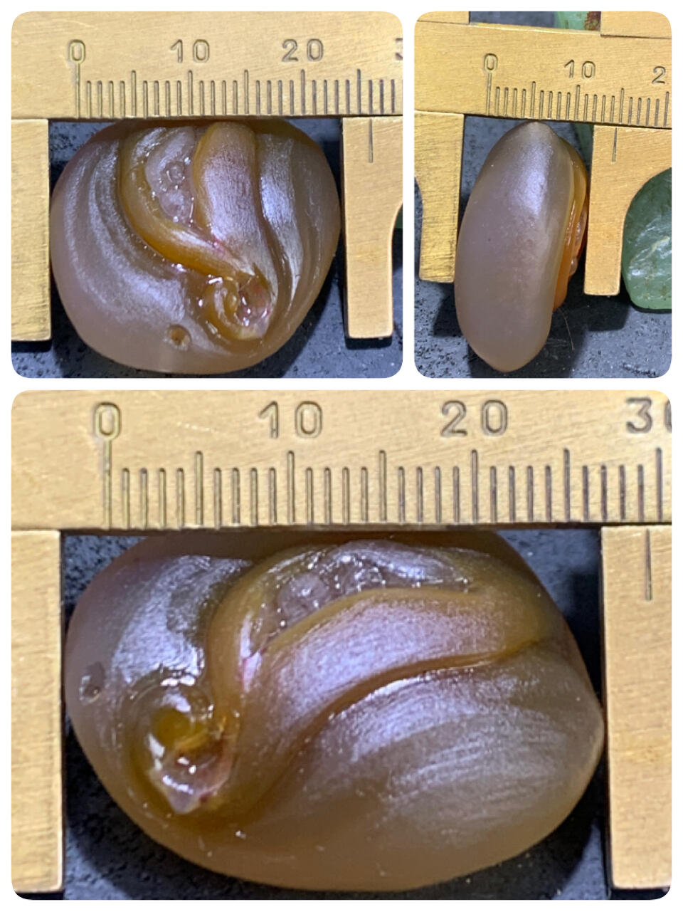 精美亚光高润度冻料鸡油黄蒙料战国红玛瑙手工俏色巧雕一夜成佛吊坠一个