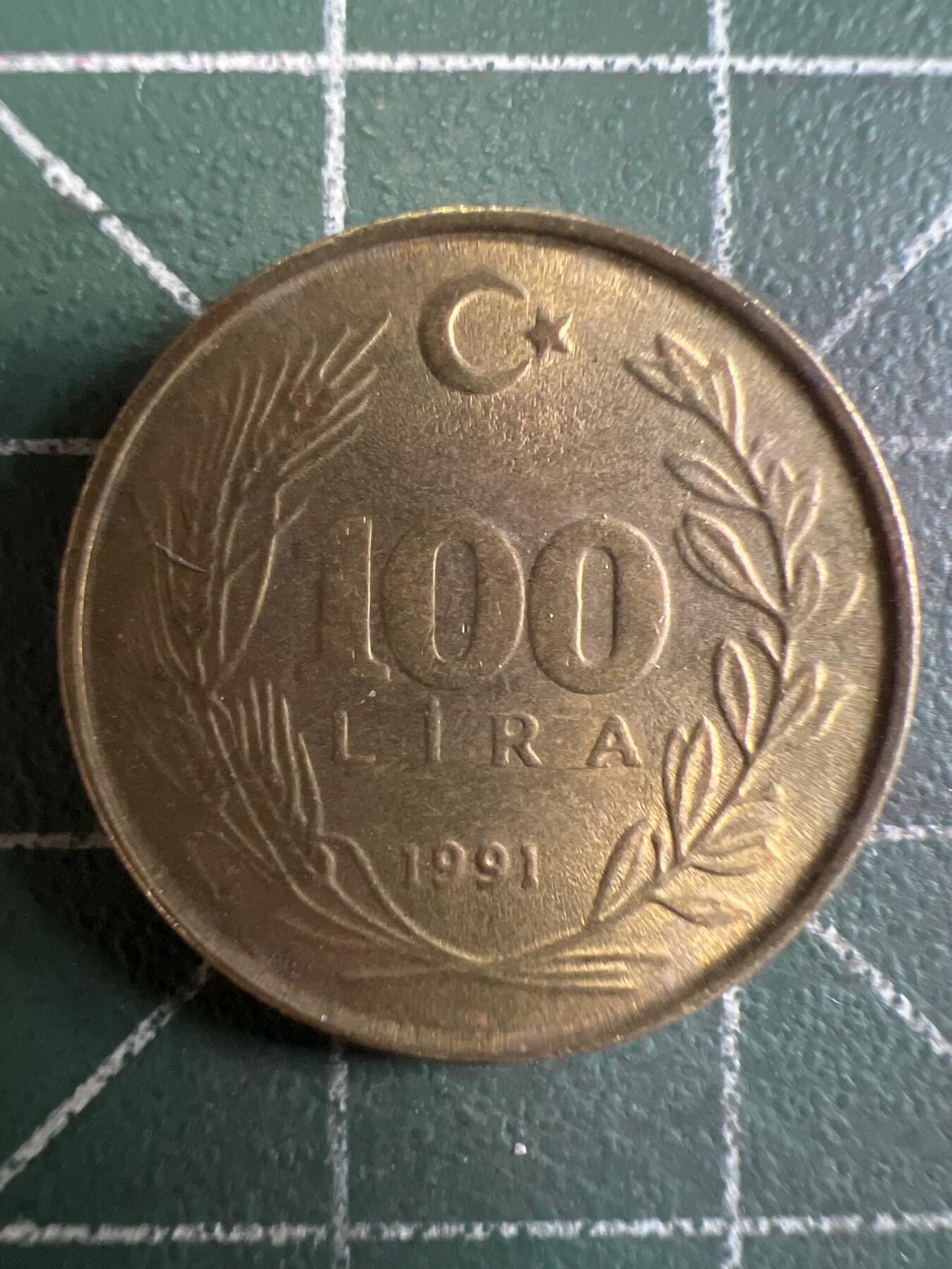 第632期 硬币专场 （无押金，捡漏，全场50包邮，偏远地区除外，接收代拍业务，本店十天发一次货） 土耳其100里拉
