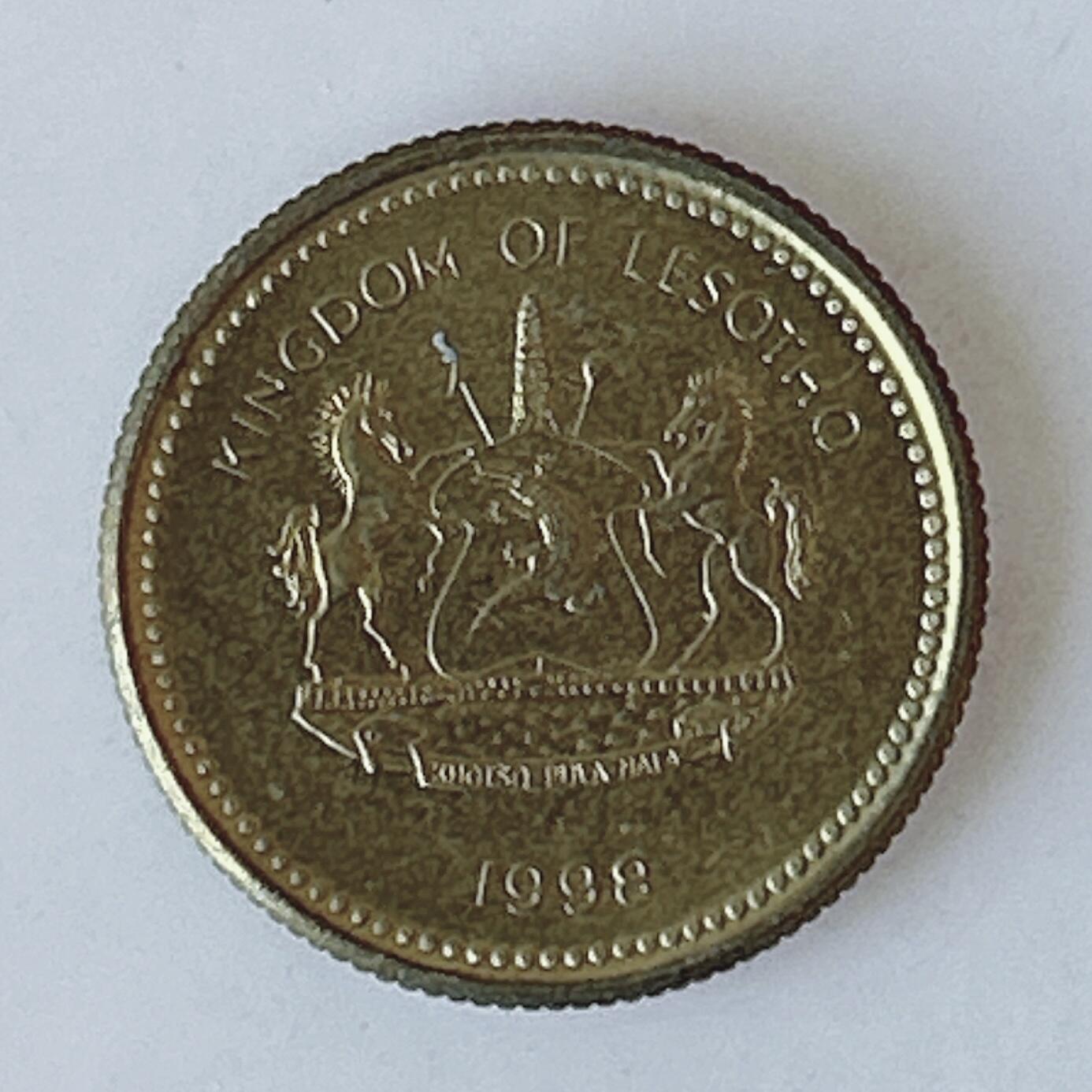 海外回流1元起拍小铺 各国钱币散币场 第12期 1998年莱索托5莱森梯