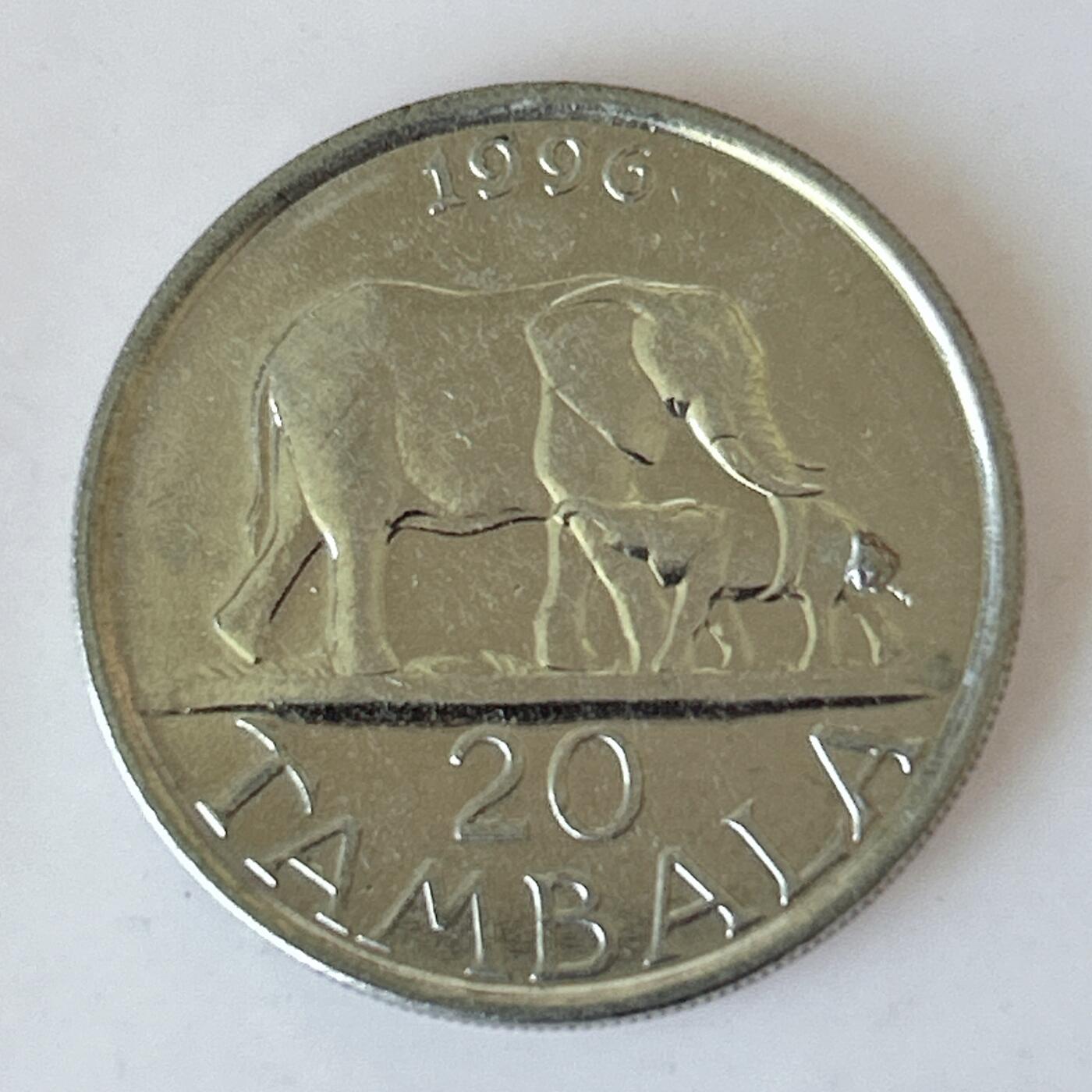 海外回流1元起拍小铺 各国钱币散币场 第12期 马拉维1996年20坦巴拉