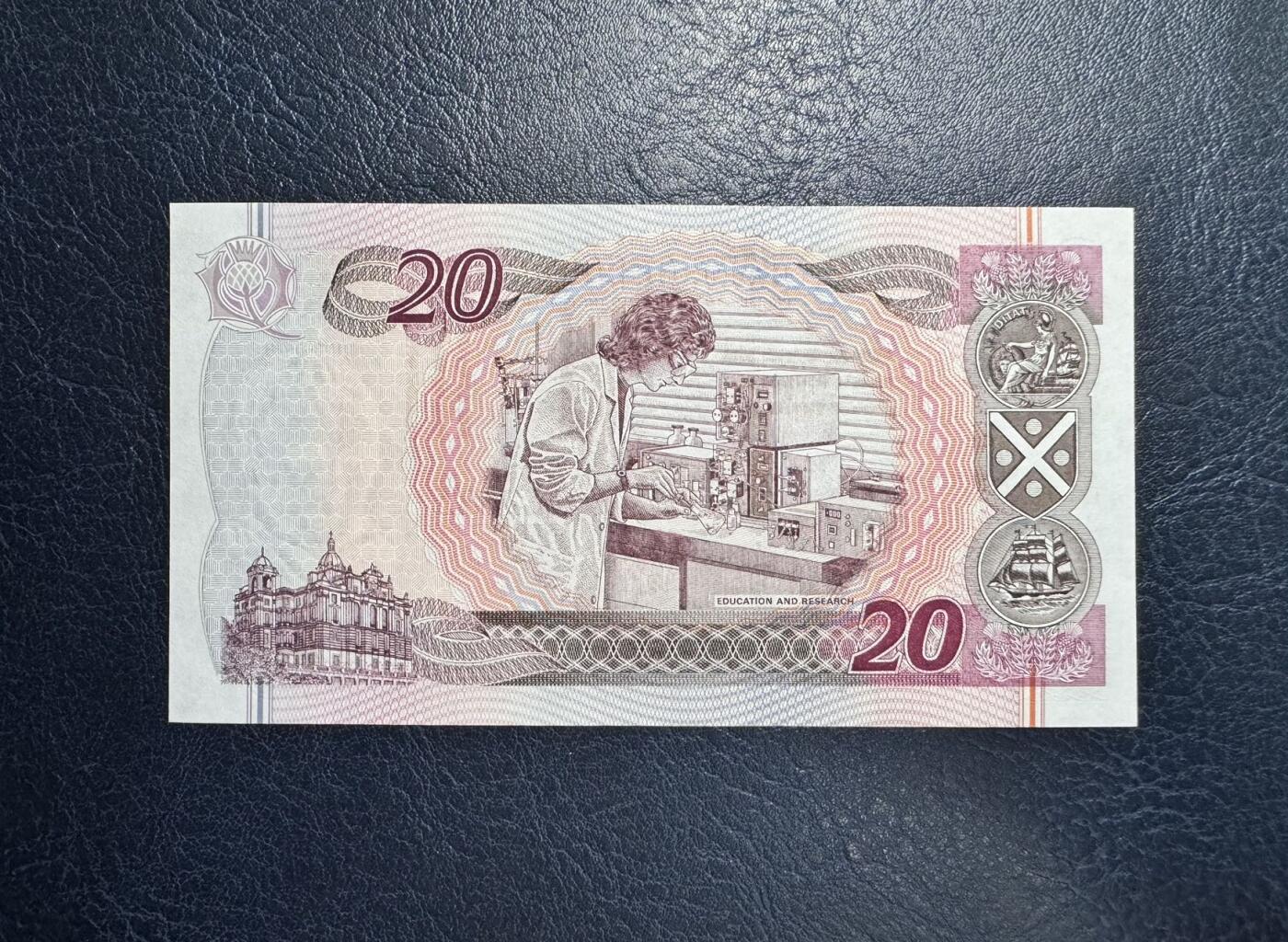 收藏联盟Quantum Auction 第355期拍卖  苏格兰银行2004年20镑纪念钞 品相全新UNC