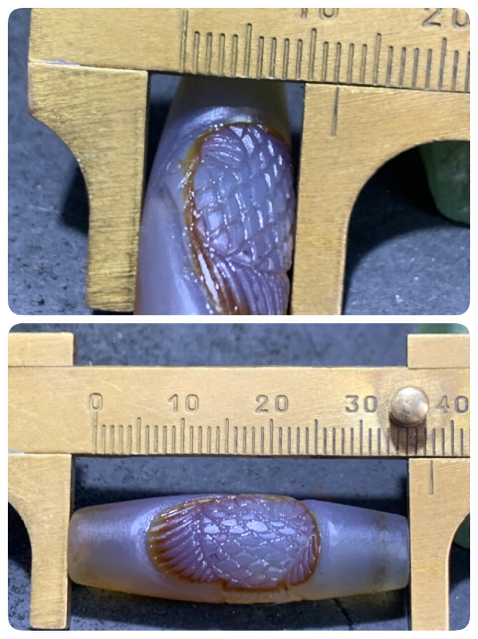 精美亚光高玉化巴西玛瑙手工俏色巧雕富贵有余随形吊坠一个！