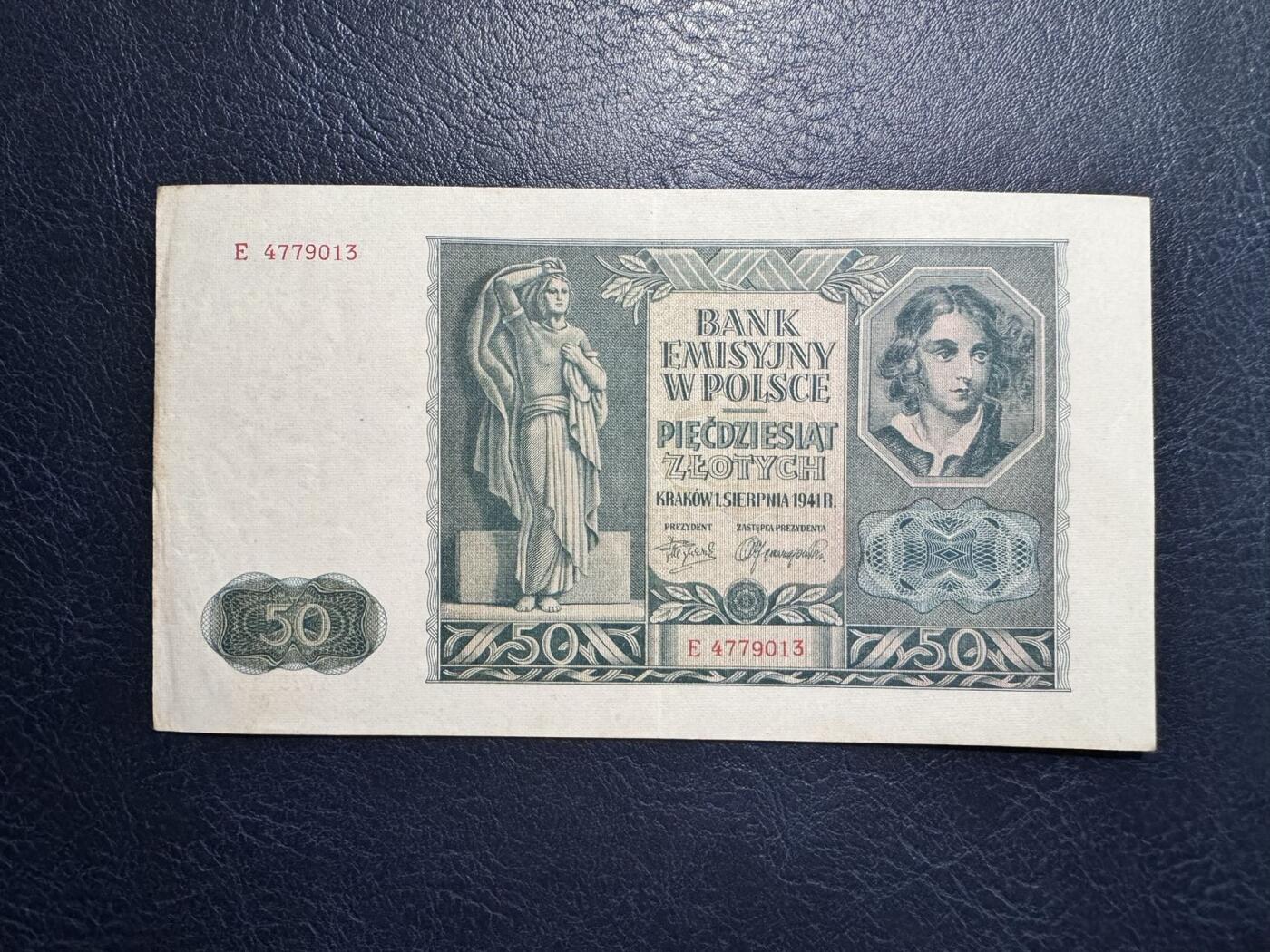 收藏联盟Quantum Auction 第355期拍卖  波兰1941年50兹罗提 非全新 品相如图