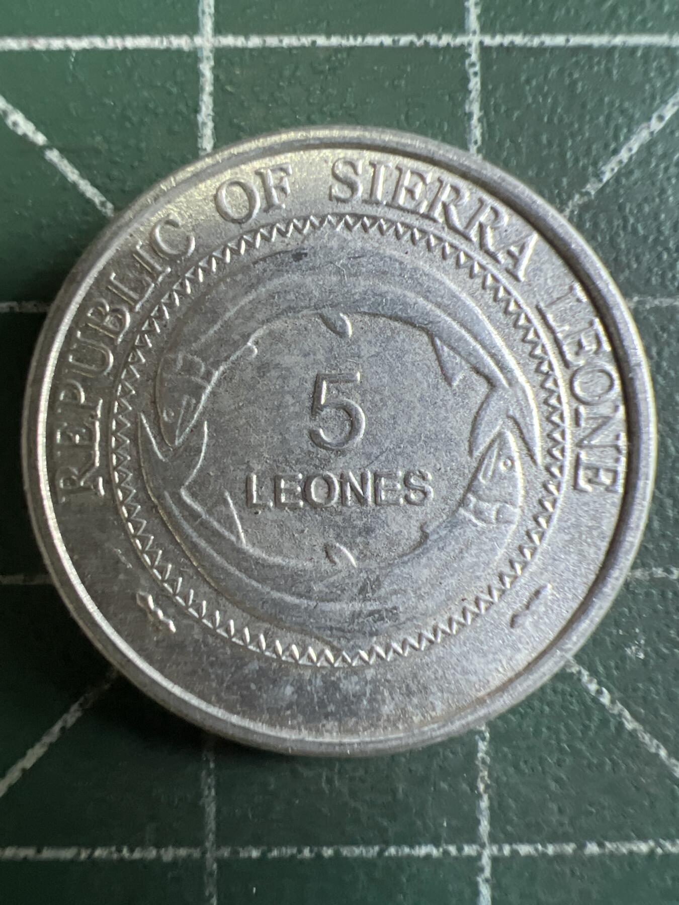 第632期 硬币专场 （无押金，捡漏，全场50包邮，偏远地区除外，接收代拍业务，本店十天发一次货） 塞拉利昂5利昂