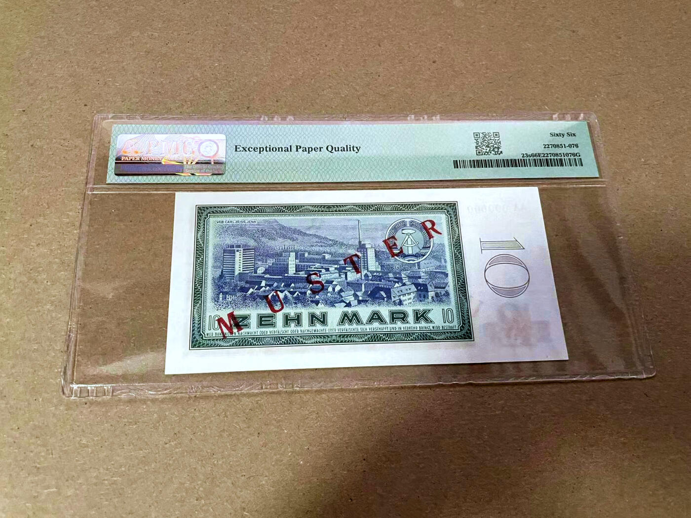 【Blue Auction】✨世界纸币精拍第495期【精】 【样钞】德国 1964年10马克 PMG66EPQ  