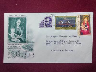 联合阁邮币社™ ——“美国邮品专场” - 1967年 圣诞节的祝福