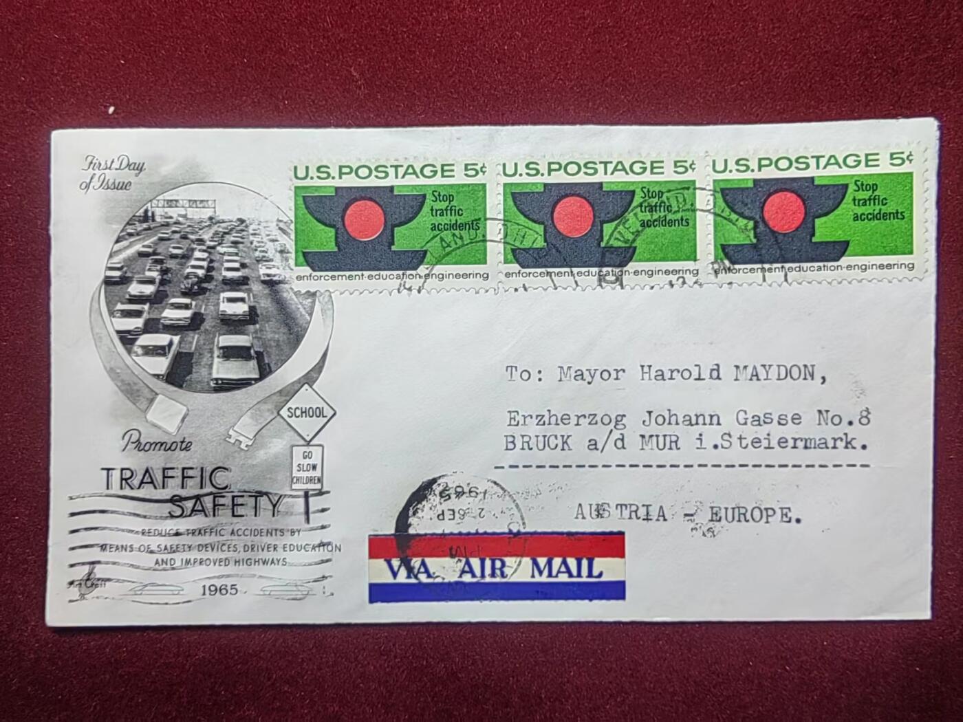 联合阁邮币社™ ——“美国邮品专场” 1960年 美国推广交通安全