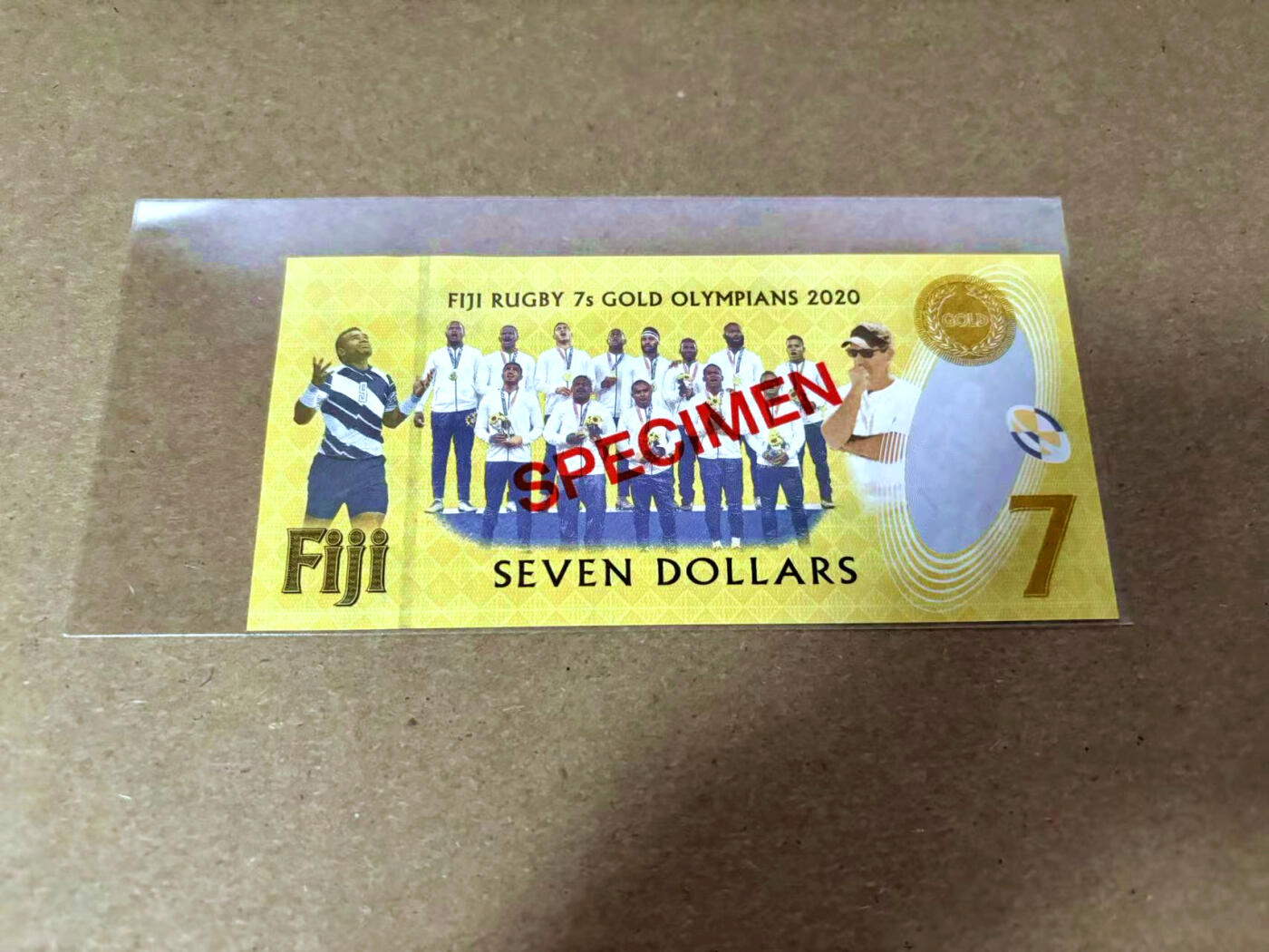 【Blue Auction】✨世界纸币精拍第495期【精】 斐济 2020年7元样钞 全新UNC 全同8号码