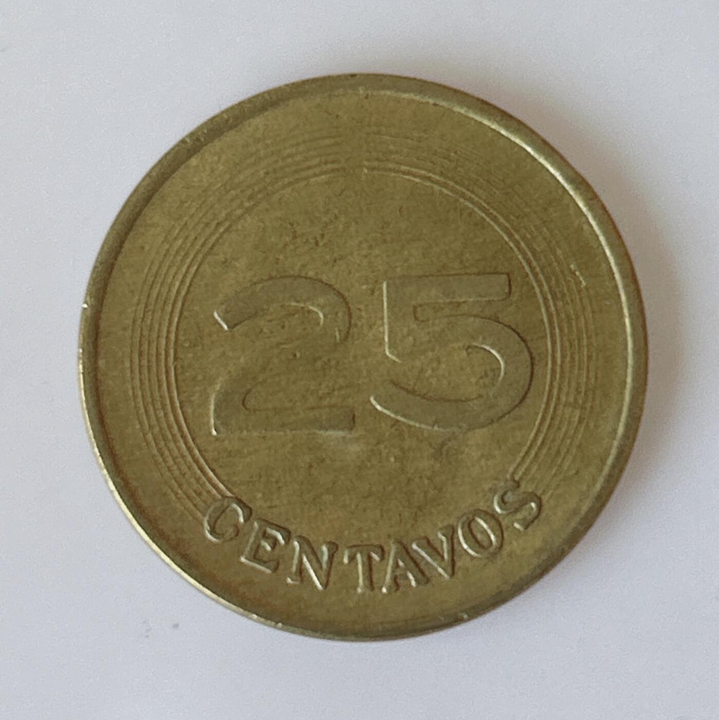 海外回流1元起拍小铺 各国钱币散币场 第12期 哥伦比亚1979年25分