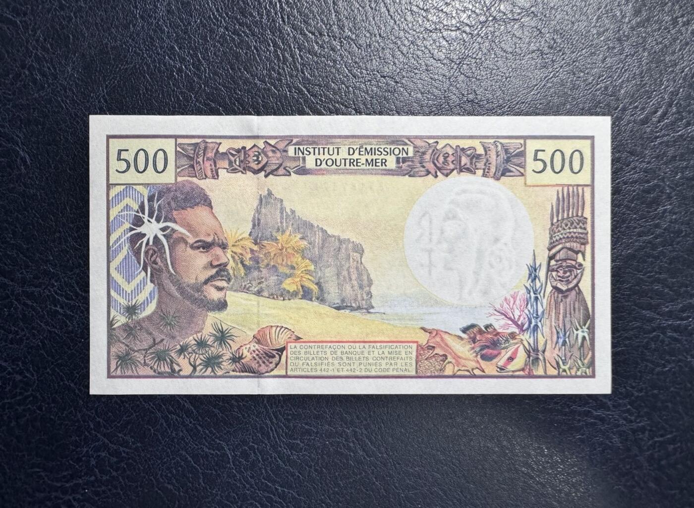收藏联盟Quantum Auction 第355期拍卖  法属太平洋1992-2012年500法郎 品相全新UNC