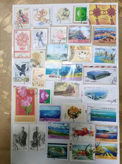 邮票和纸质印刷品第2场 - 邮票34张不同盖销票和信销票