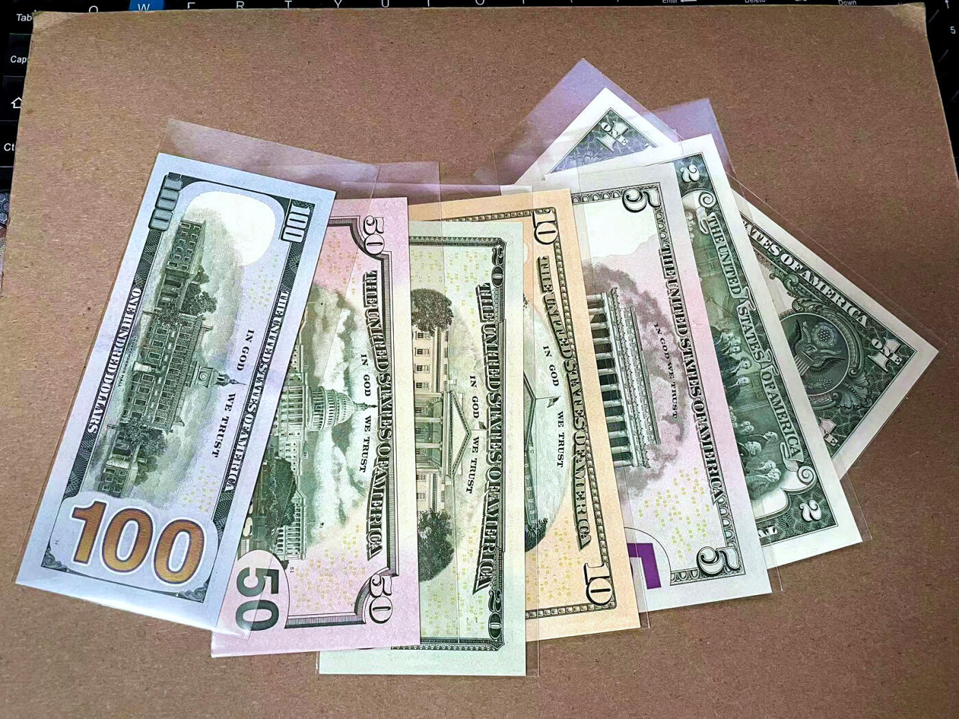 【Blue Auction】✨世界纸币精拍第495期【精】 【一组7张】美国 不同版本1-100美金 全新UNC