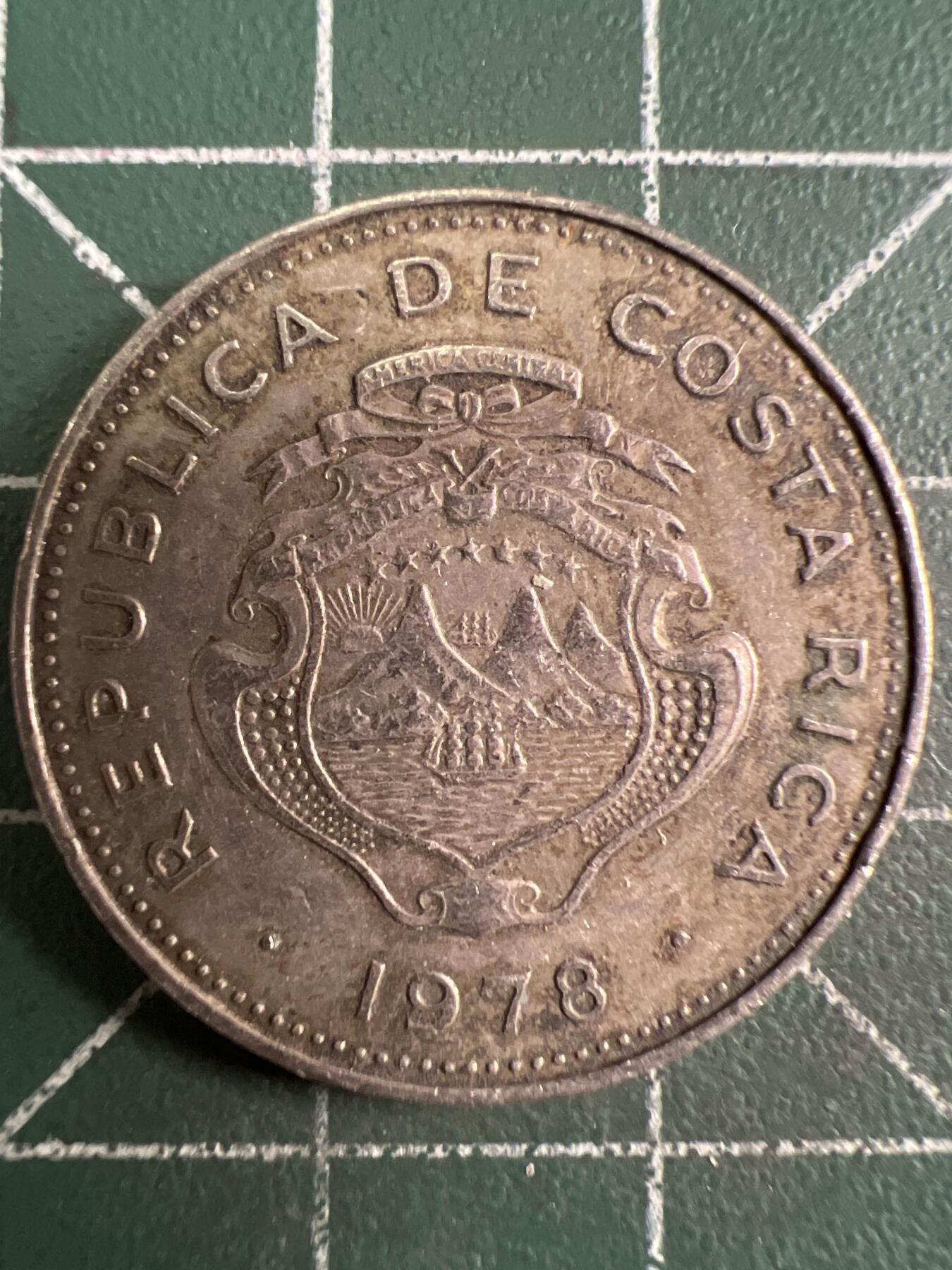 第633期 硬币专场 （无押金，捡漏，全场50包邮，偏远地区除外，接收代拍业务，本店十天发一次货） 哥斯达黎加50分 1978年