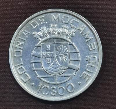 北京马甸外国币专卖微拍第122期，外国金银币专场，陆续上新，欢迎关注 - 完美品相可评高分的1938年葡属莫桑比克100埃斯库多银币，非常难得有缘者得之